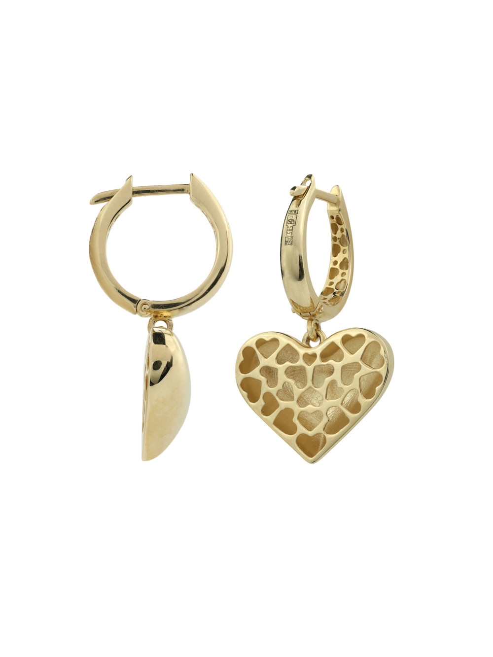 Серьги из лимонного золота