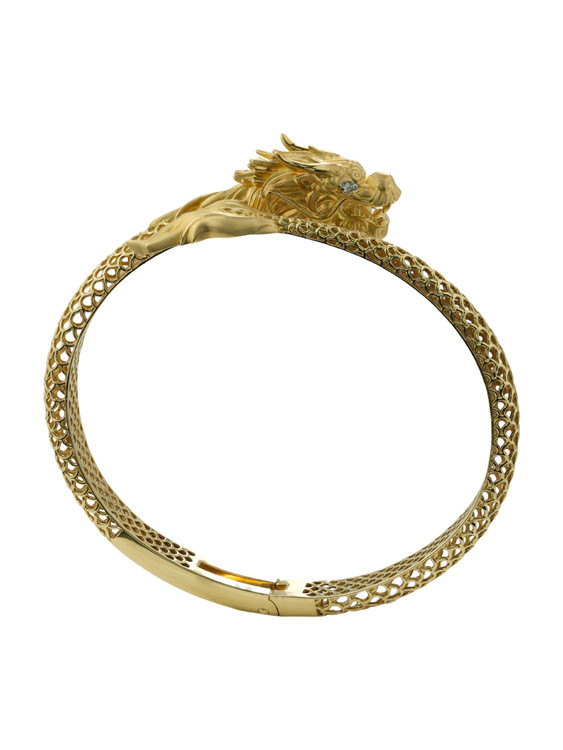 Браслет из лимонного золота c бриллиантами