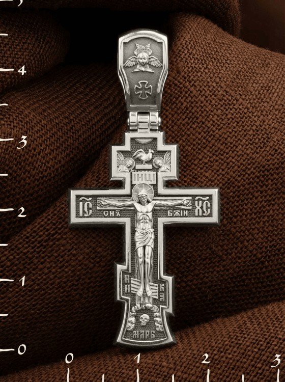 Крест из белого золота