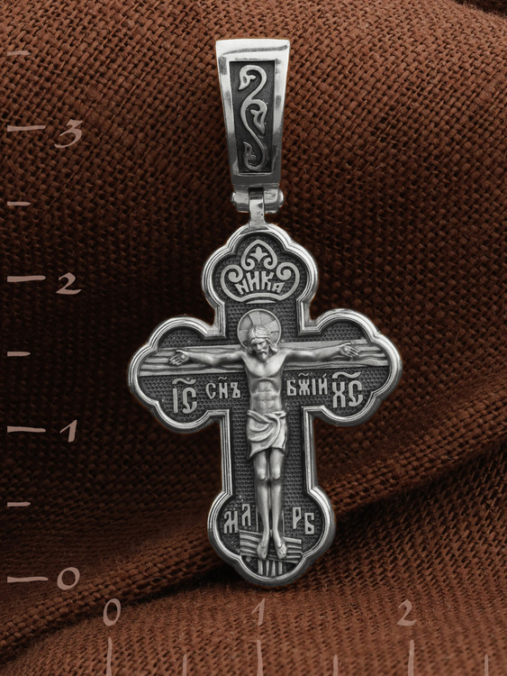 Крест из белого золота