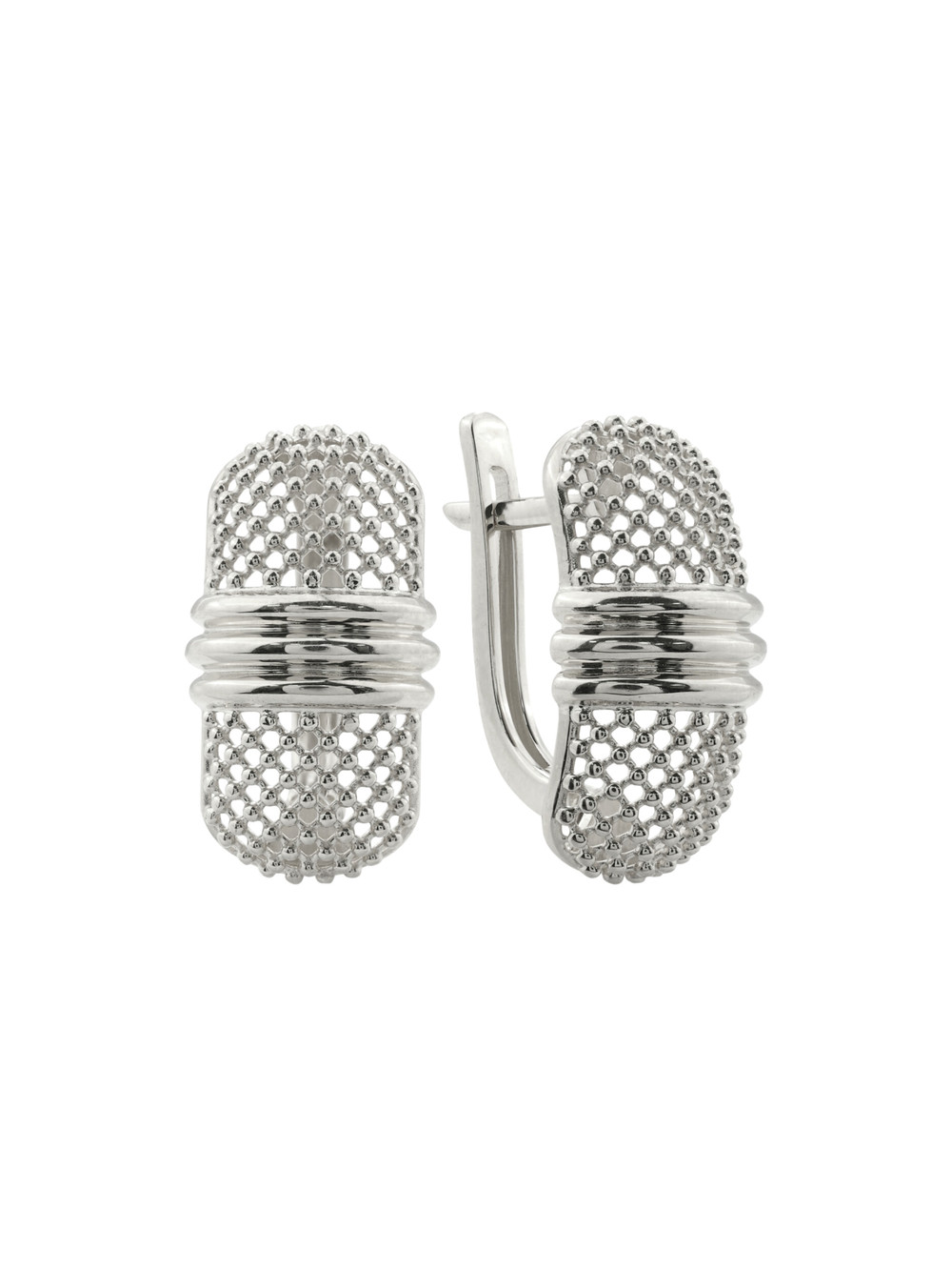 Серьги из белого золота