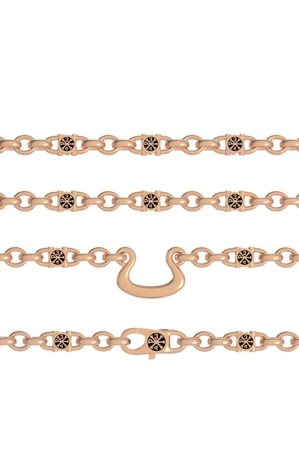 Цепь из золота c эмалью