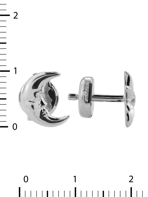 Серьги из белого золота c бриллиантами