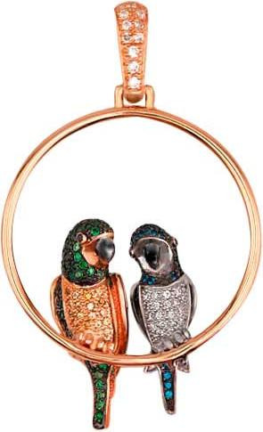 Подвеска из золота c фианитом