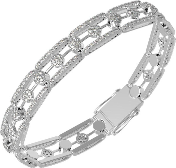 Браслет из белого золота c бриллиантами