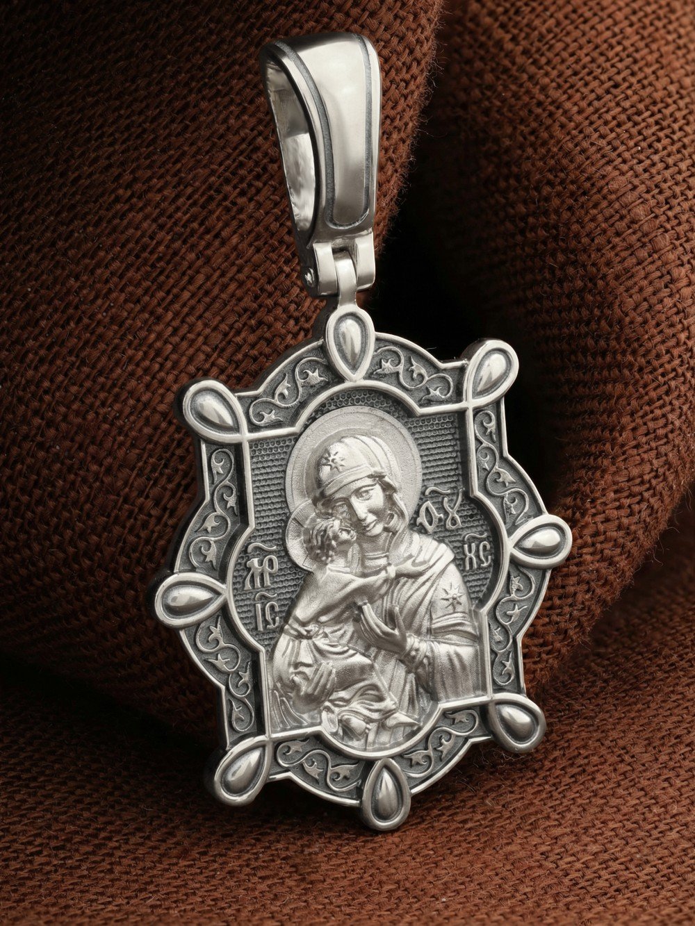 Образок из белого золота