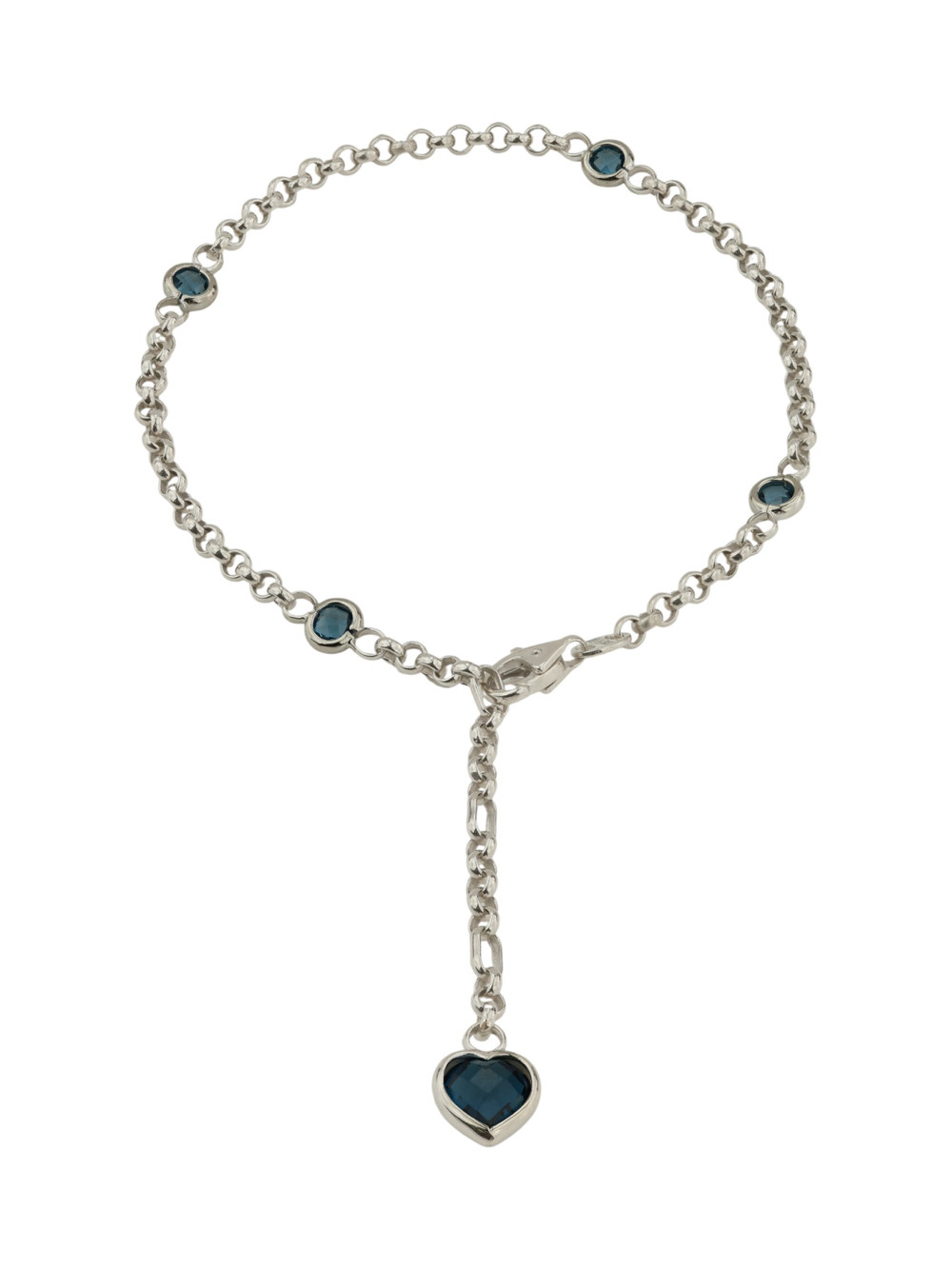 Браслет из белого золота c топазом London