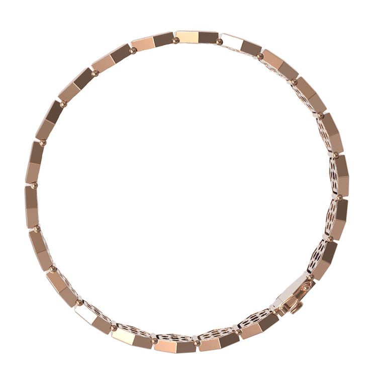 Браслет из золота c лазуритом и перламутром