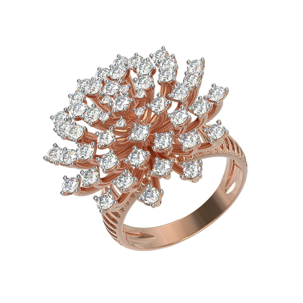 Кольцо из золота c бриллиантами