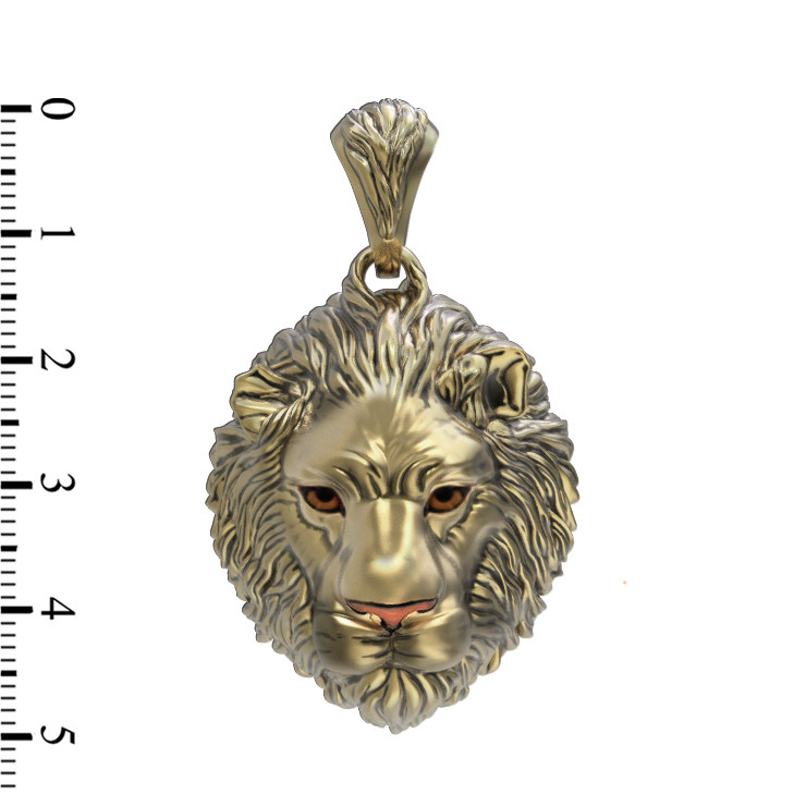 Подвеска из лимонного золота c эмалью