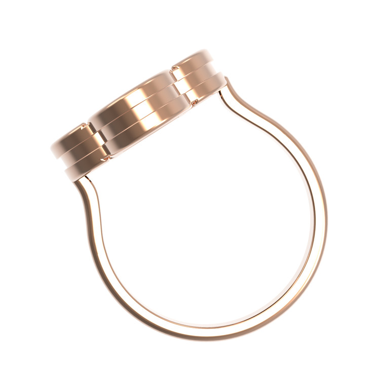 Кольцо из золота c тигровым глазом