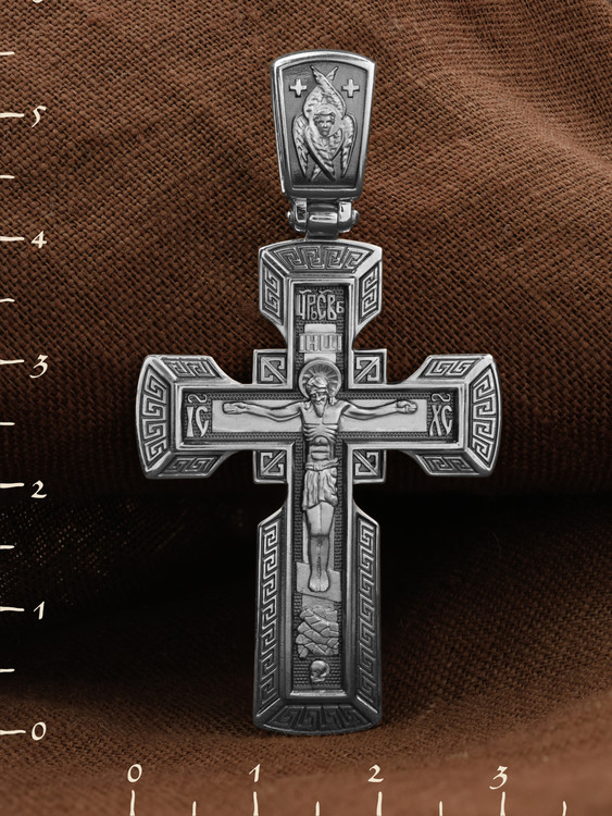 Крест из белого золота