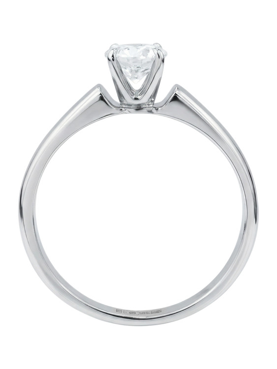 Кольцо из белого золота c бриллиантами