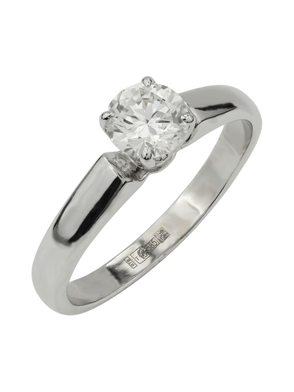 Кольцо из белого золота c бриллиантами