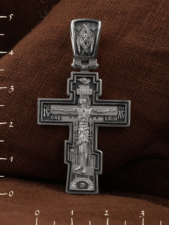 Крест из белого золота