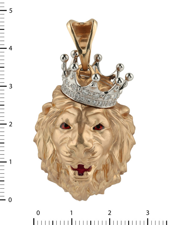 Подвеска из золота c эмалью и бриллиантами