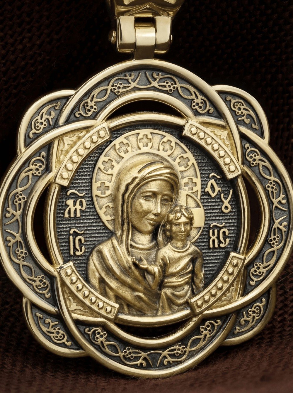 Образок из лимонного золота