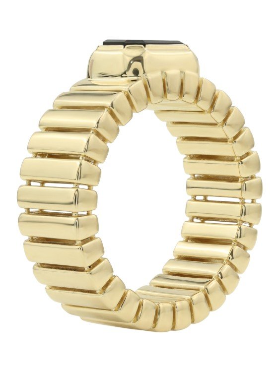 Кольцо из лимонного золота c ониксом