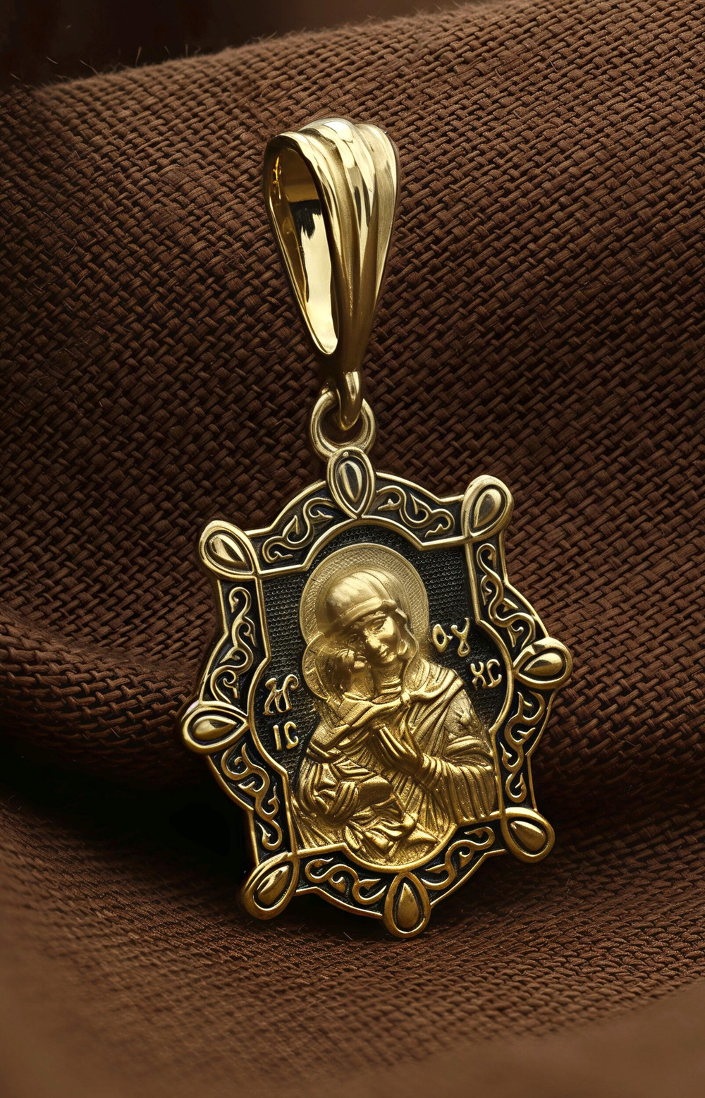 Образок из лимонного золота