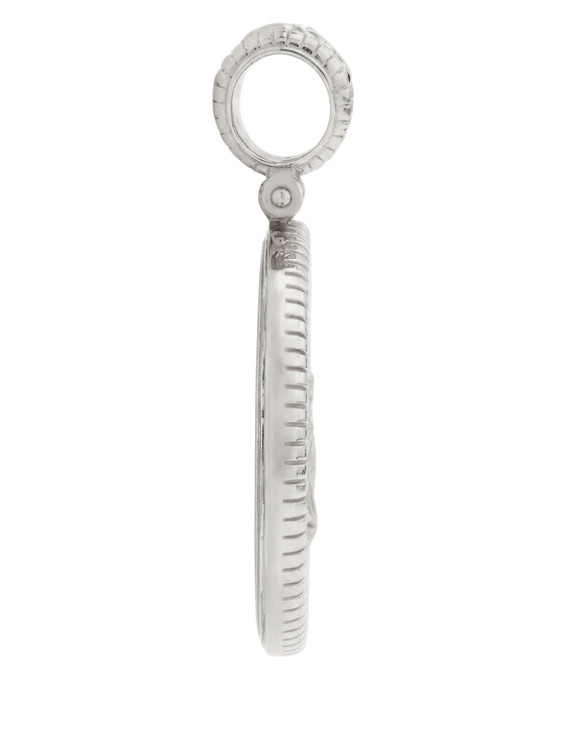 Подвеска из белого золота c эмалью