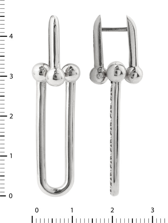 Серьги из белого золота