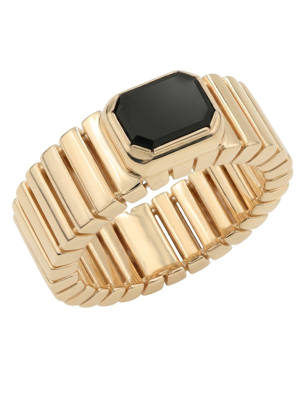 Кольцо из золота c ониксом