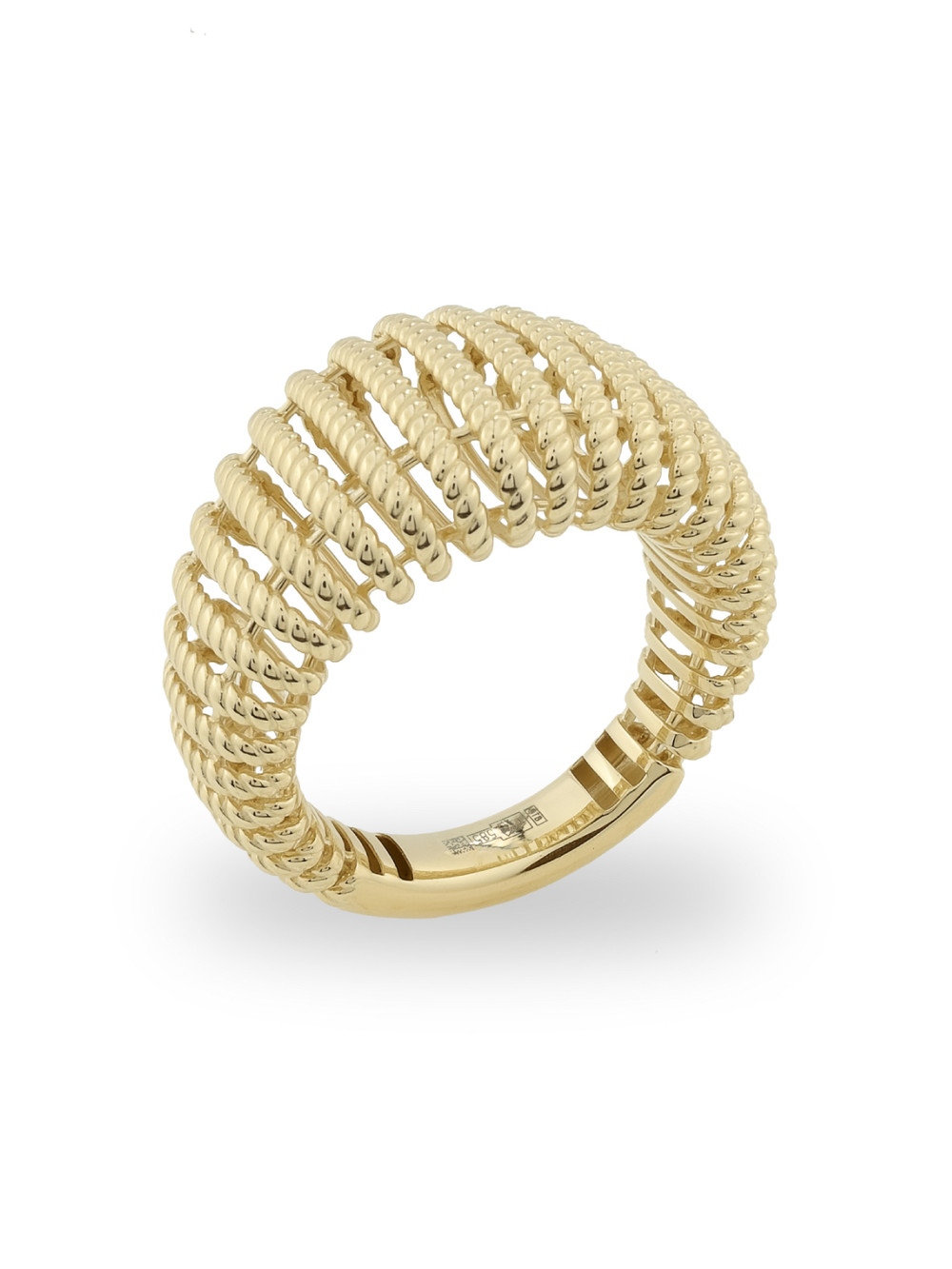 Кольцо из лимонного золота