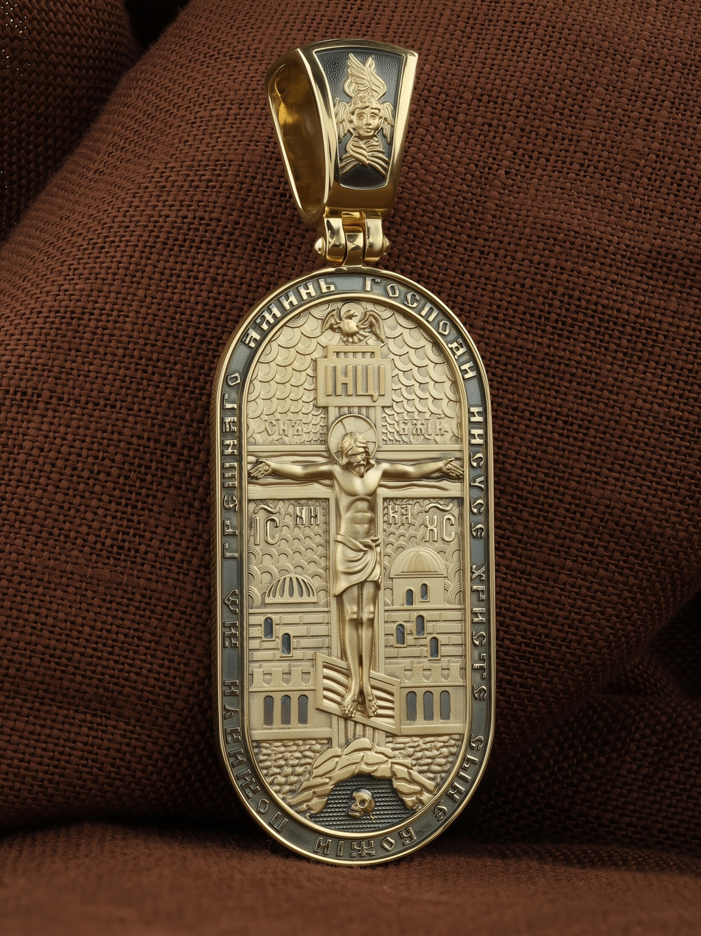 Образок из лимонного золота