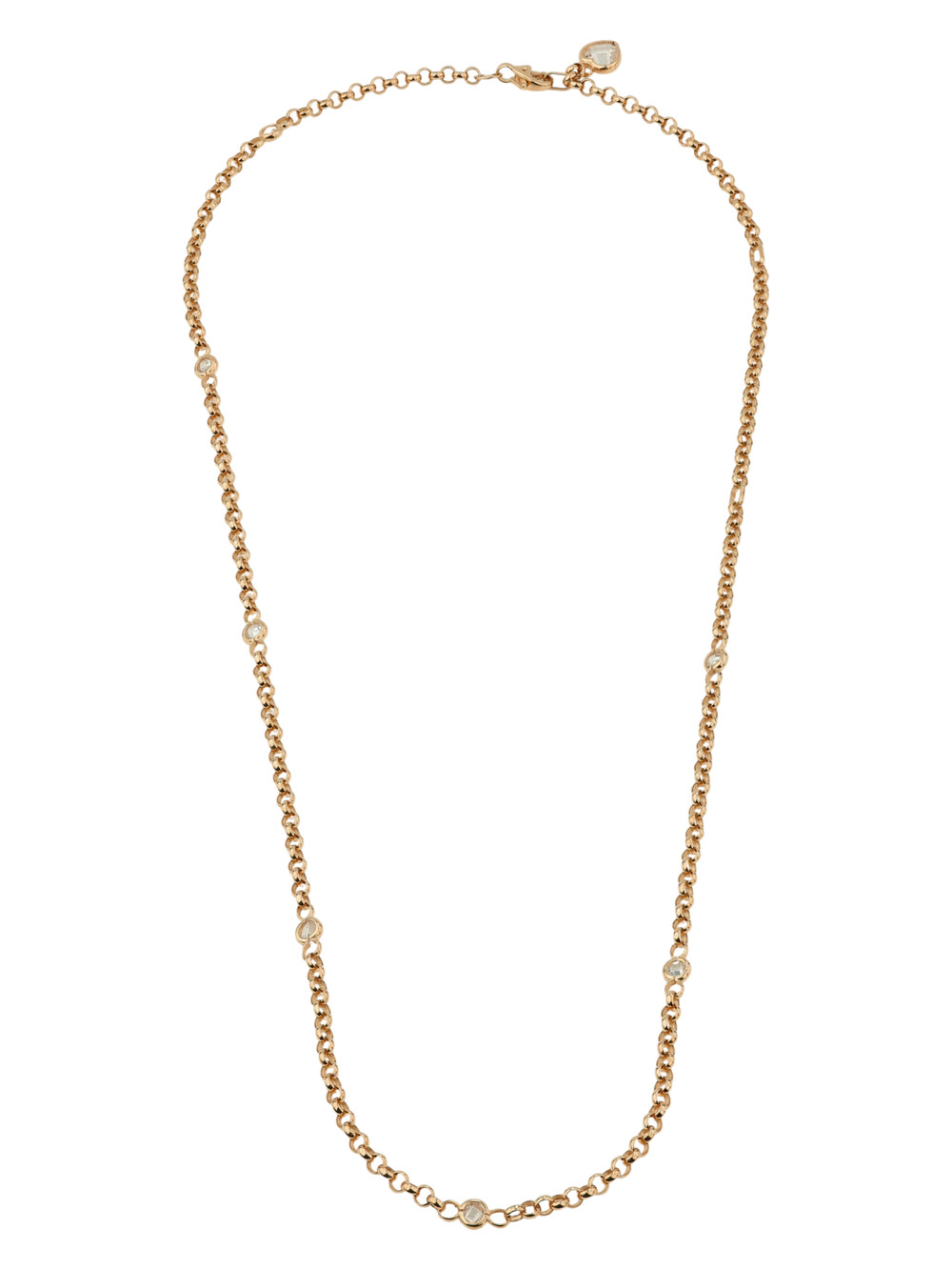 Цепь из золота c фианитом