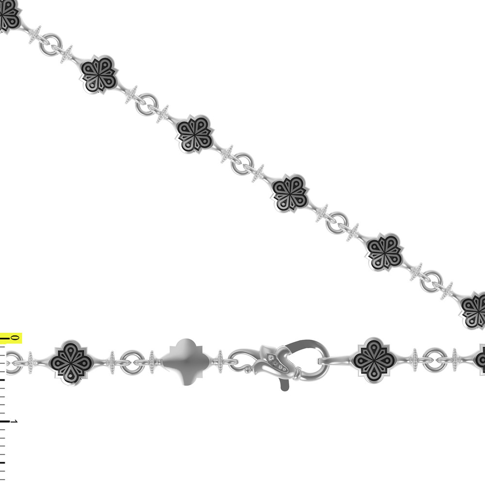 Цепь из белого золота