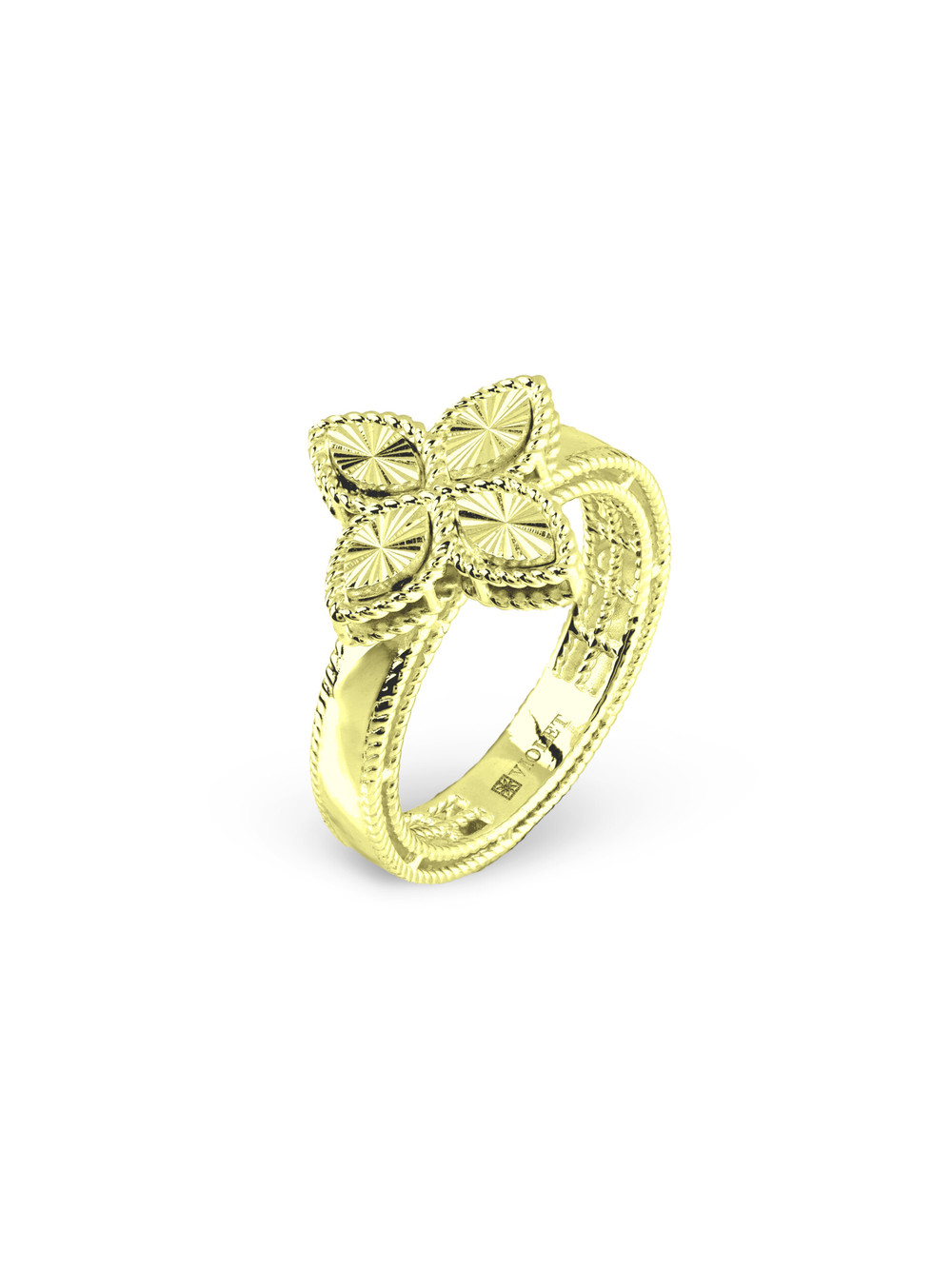 Кольцо из лимонного золота