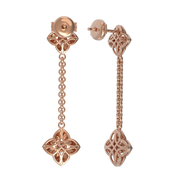 Серьги из золота c бриллиантами