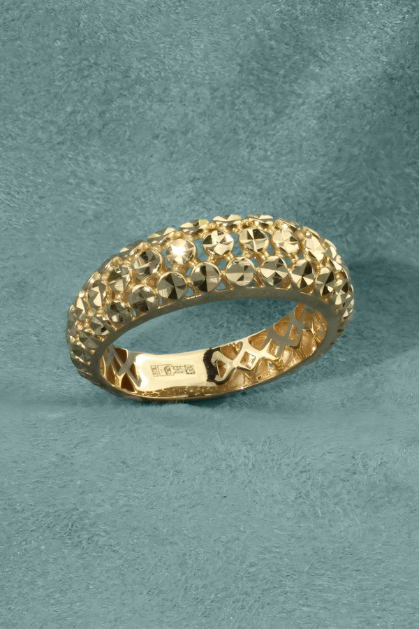 Кольцо из лимонного золота