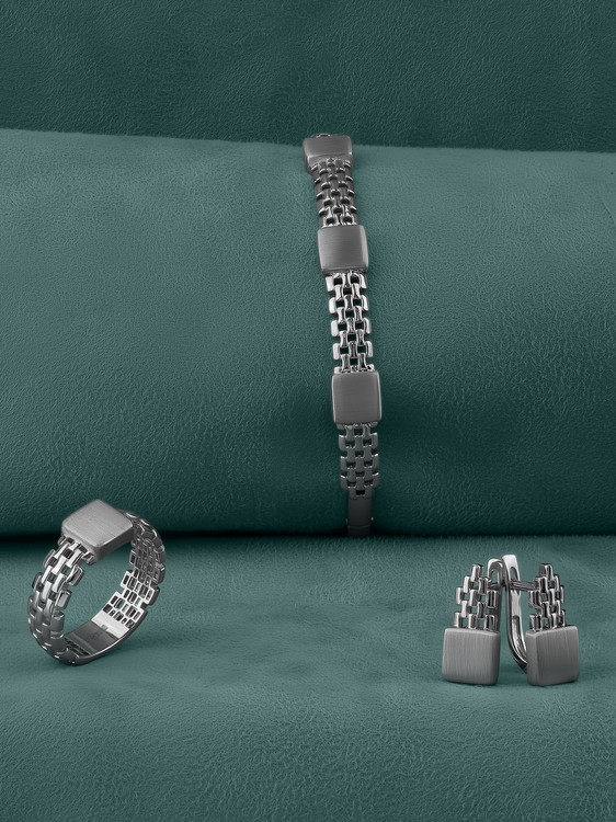 Серьги из белого золота