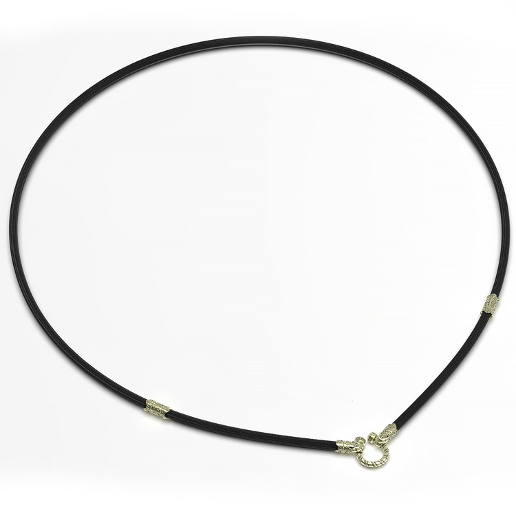 Шнурок шёлковый из зелёного золота c шёлковым шнурком