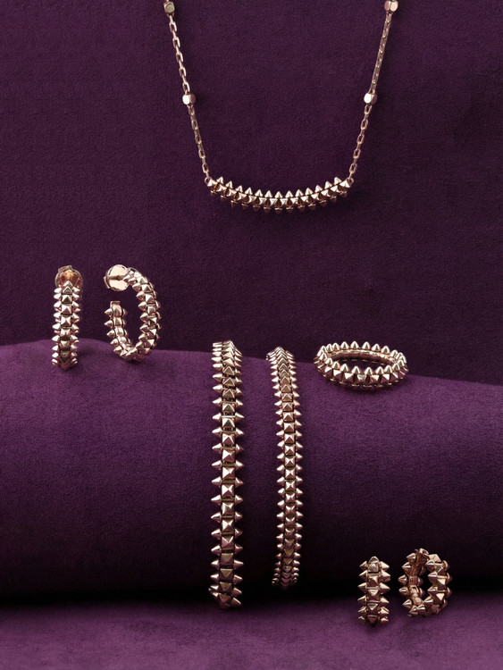 Серьги из розового золота