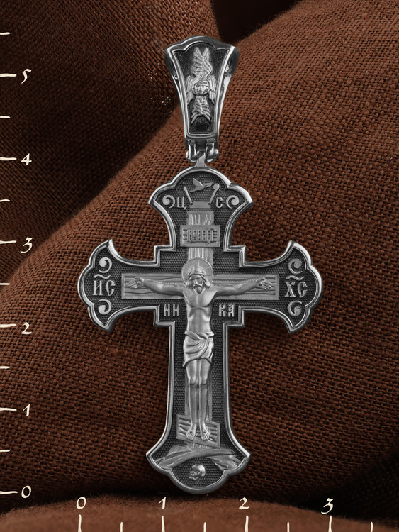Крест из белого золота