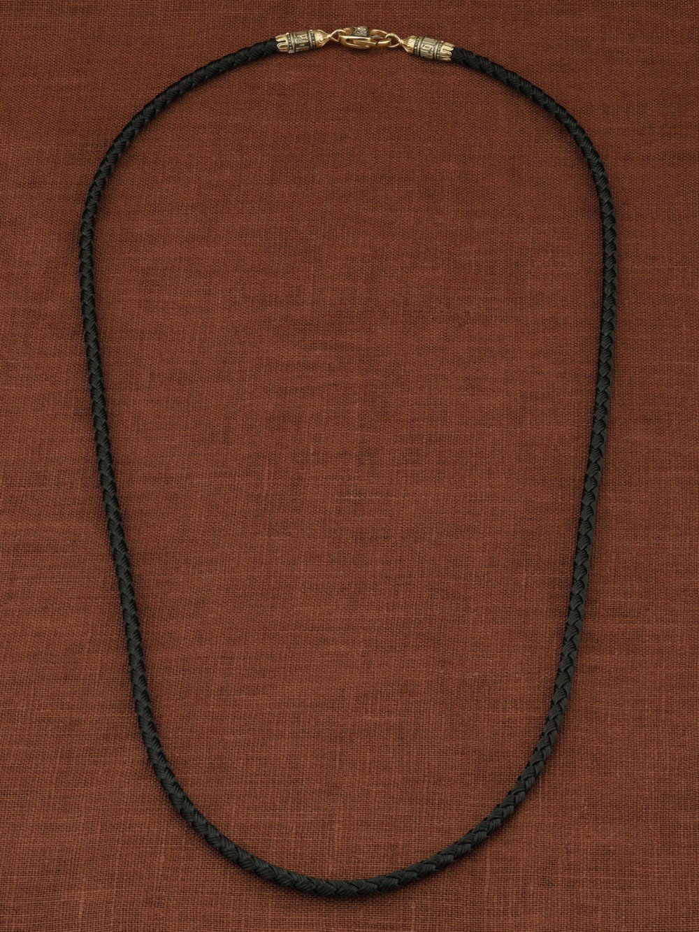 Шнурок шёлковый из лимонного золота