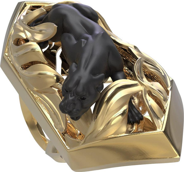 Кольцо из лимонного золота