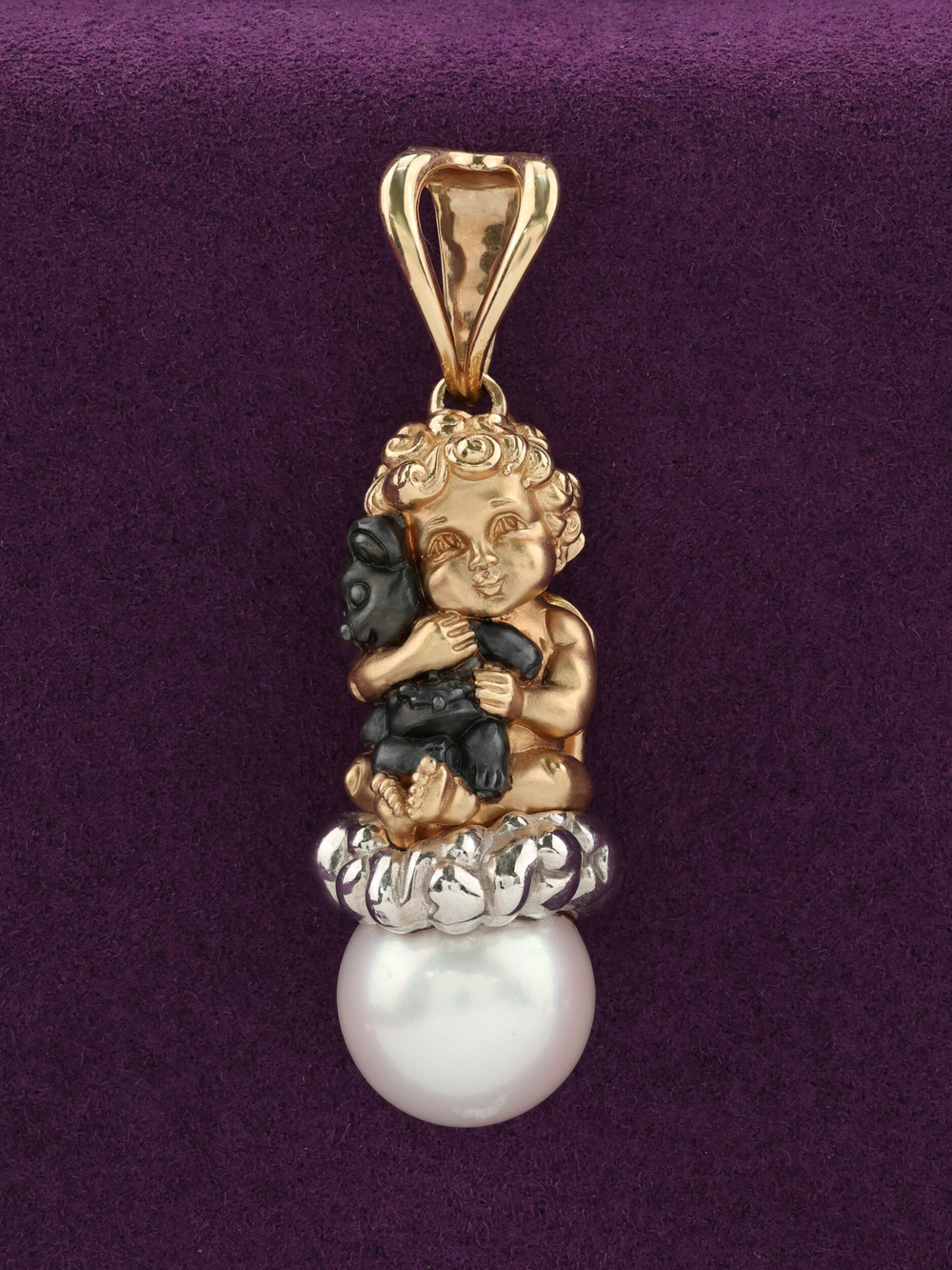 Подвеска из золота c жемчугом