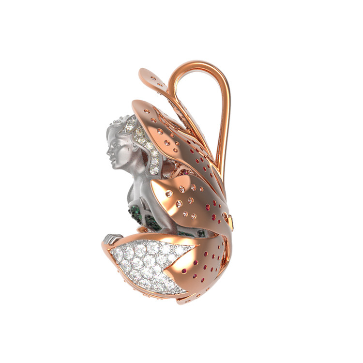 Подвеска из золота c фианитом