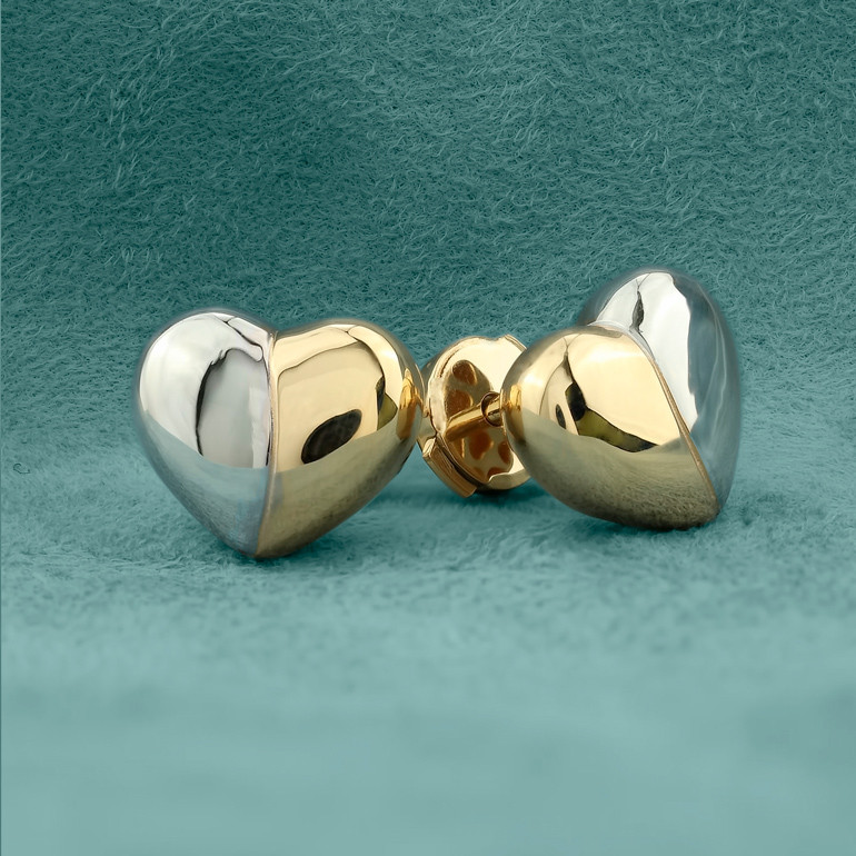 Серьги из лимонного золота