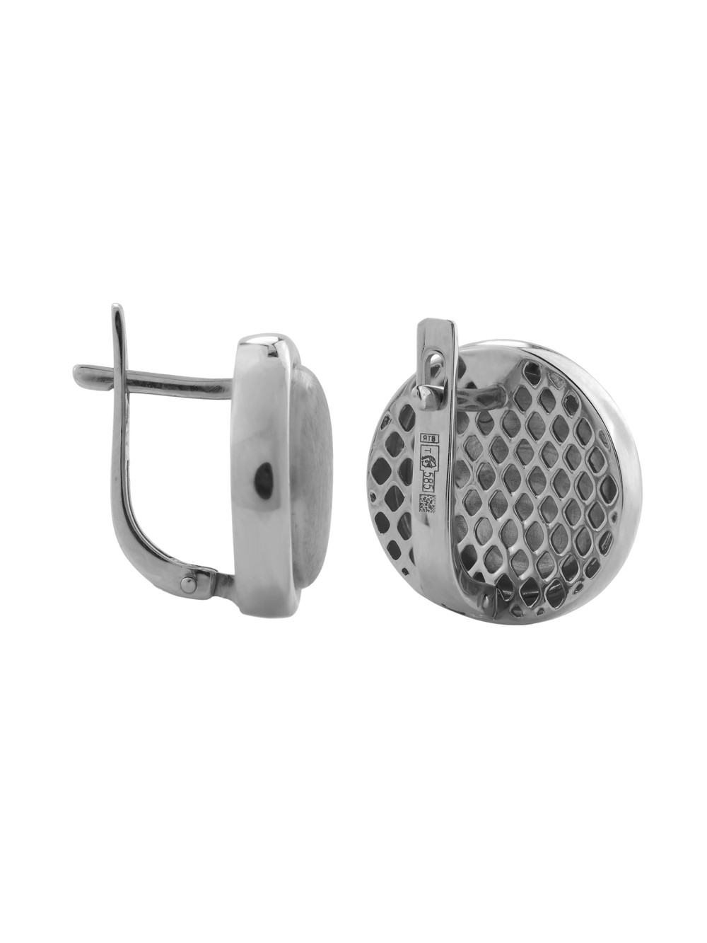 Серьги из белого золота