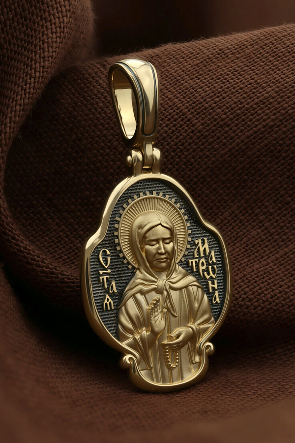 Образок из лимонного золота