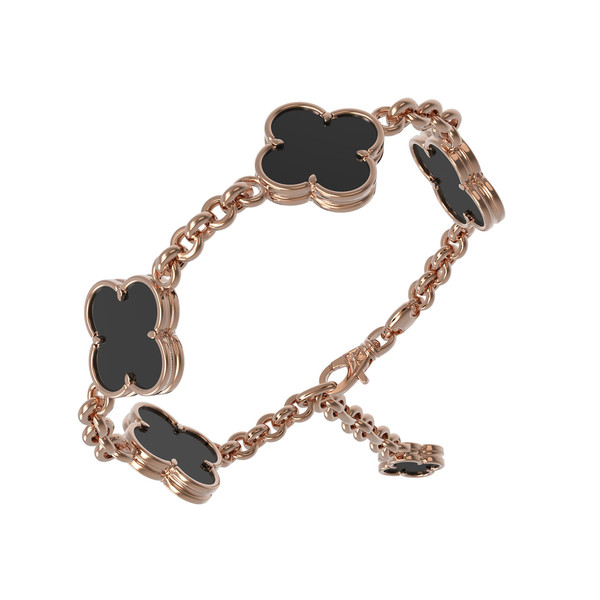 Браслет из золота c ониксом