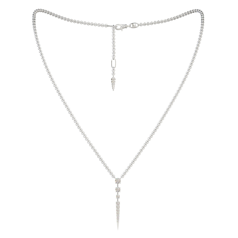 Колье из белого золота c бриллиантами