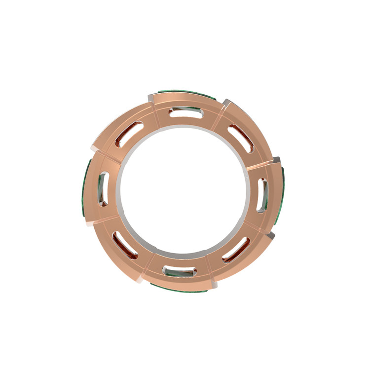 Подвеска из золота c малахитом