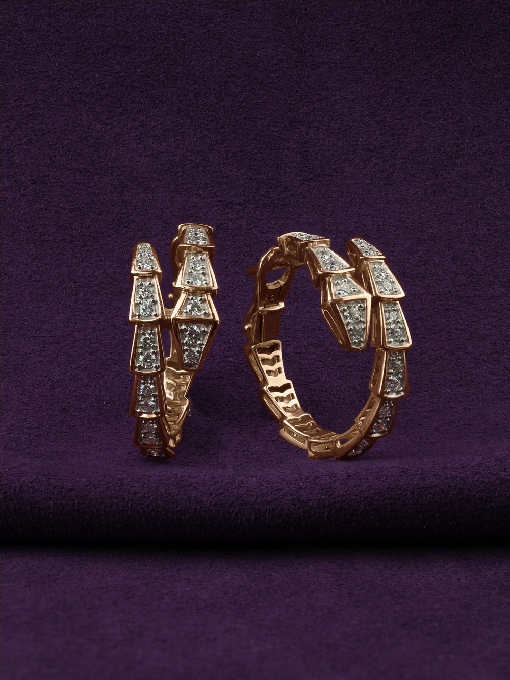 Серьги из золота c бриллиантами