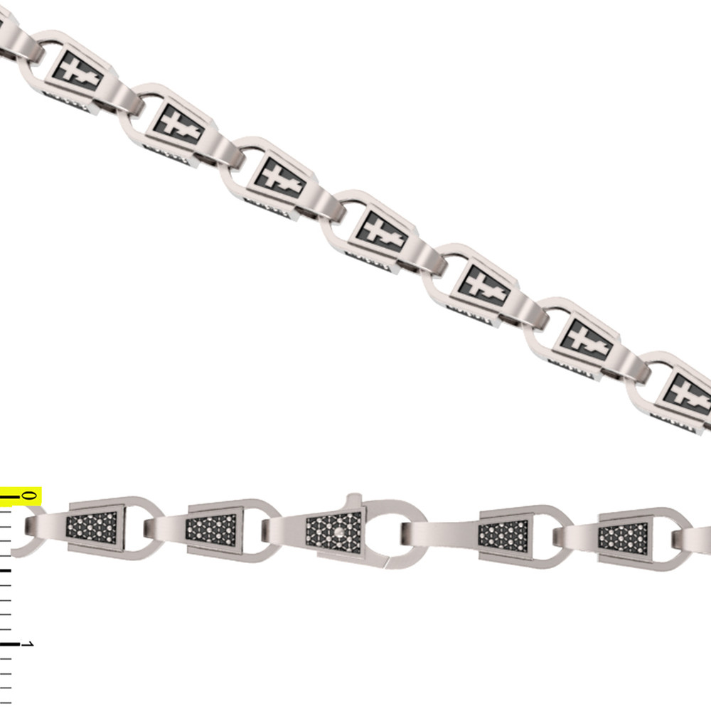 Цепь из белого золота