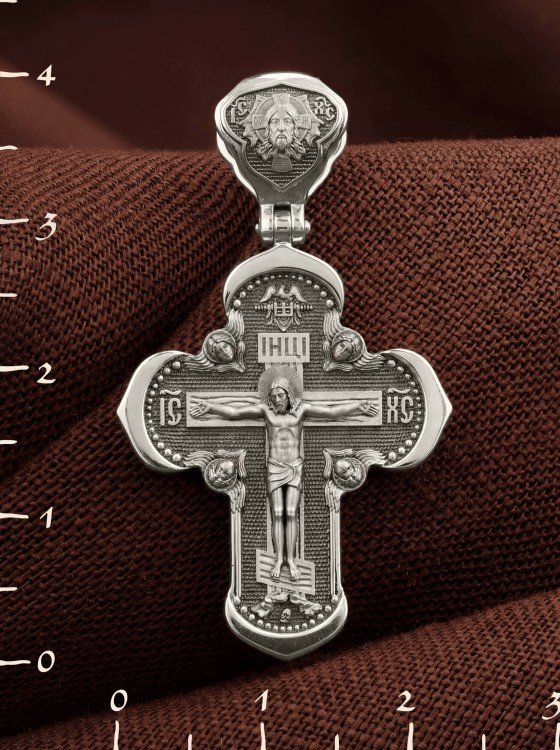 Крест из белого золота